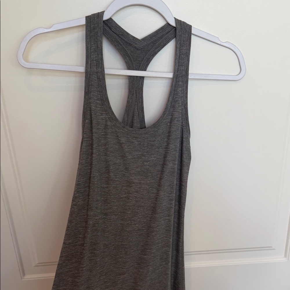 lululemon athletica Heathered Dark Gray Racerback Tank
